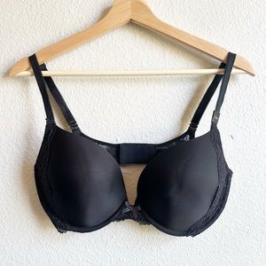 NWT Victoria’s Secret Dream Angels Push Up Black Lace Padded Bra Womens Size 36D